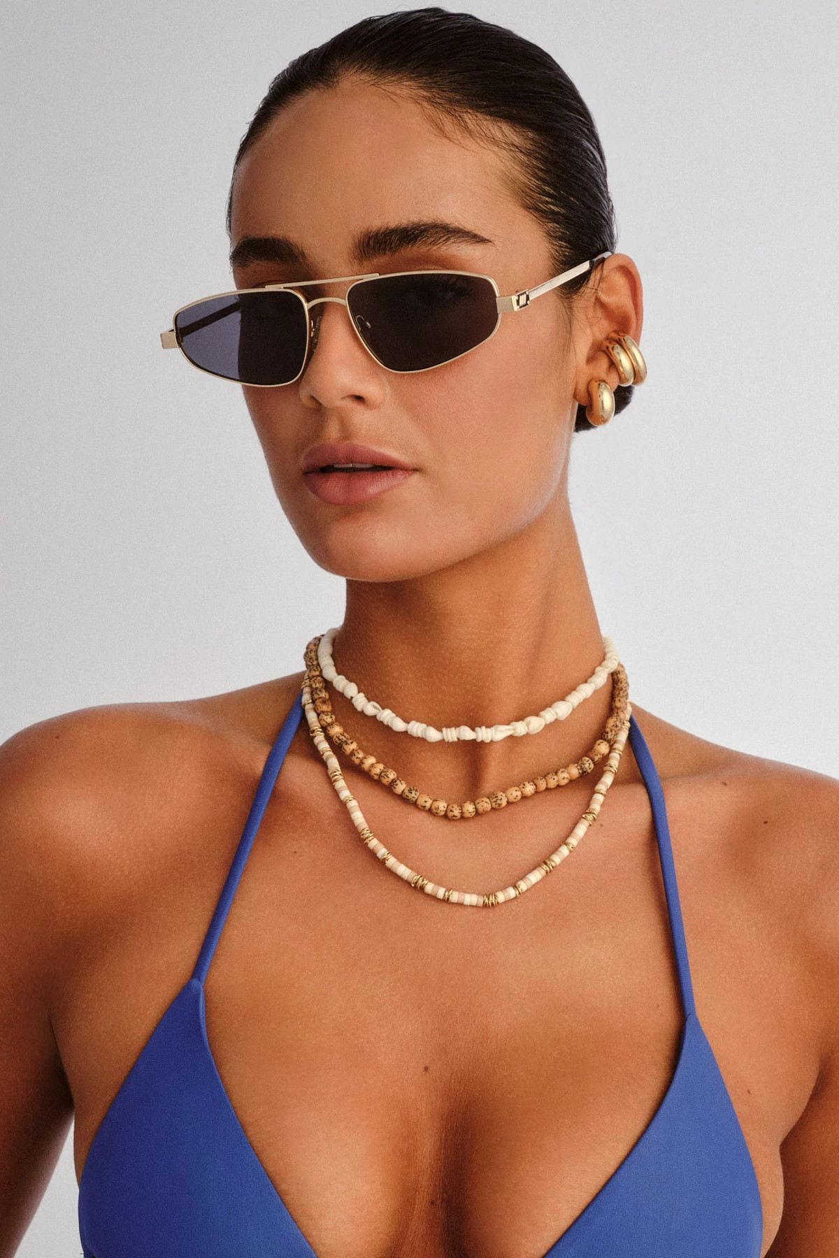 GOLD Treasure Aviator Sunglasses image number 4