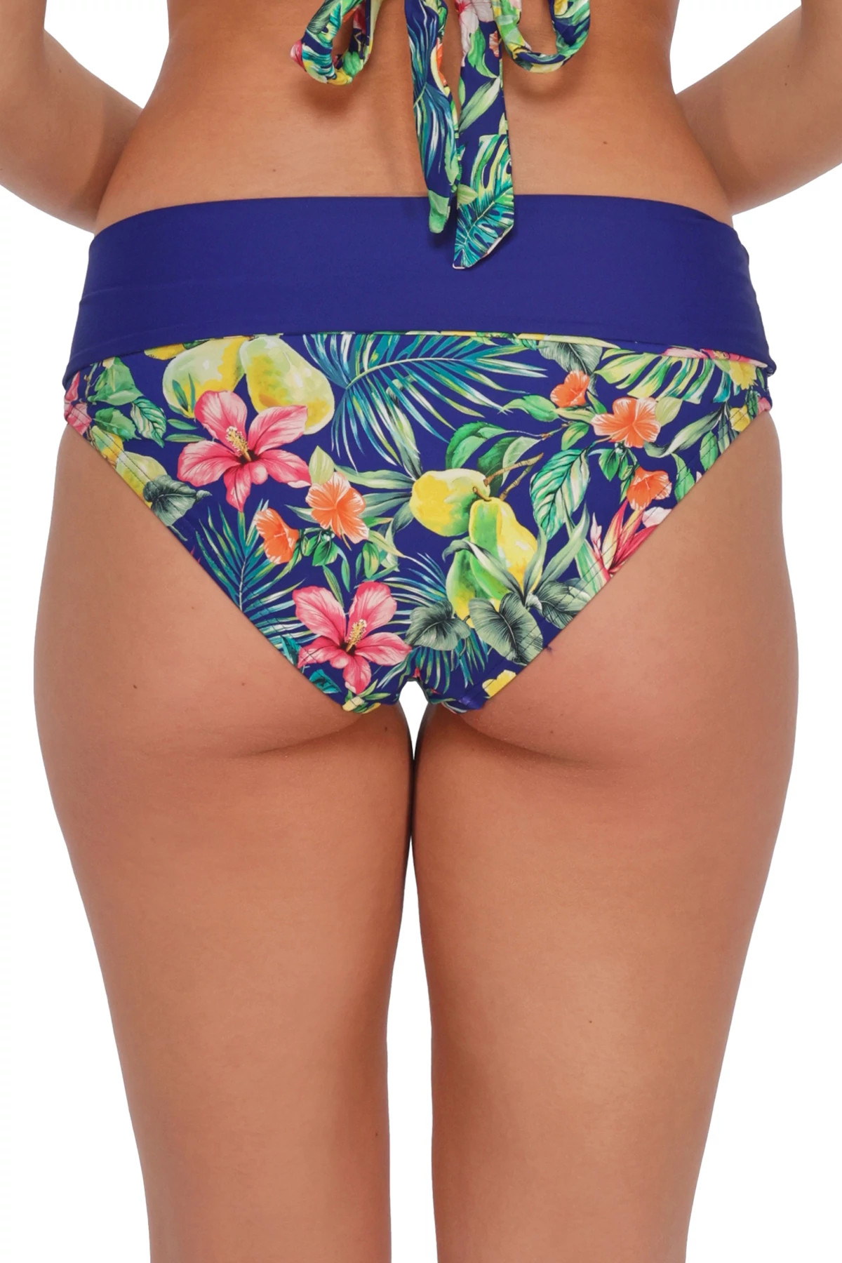 SEASIDE HARVEST Capri High Waist Bikini Bottom image number 3