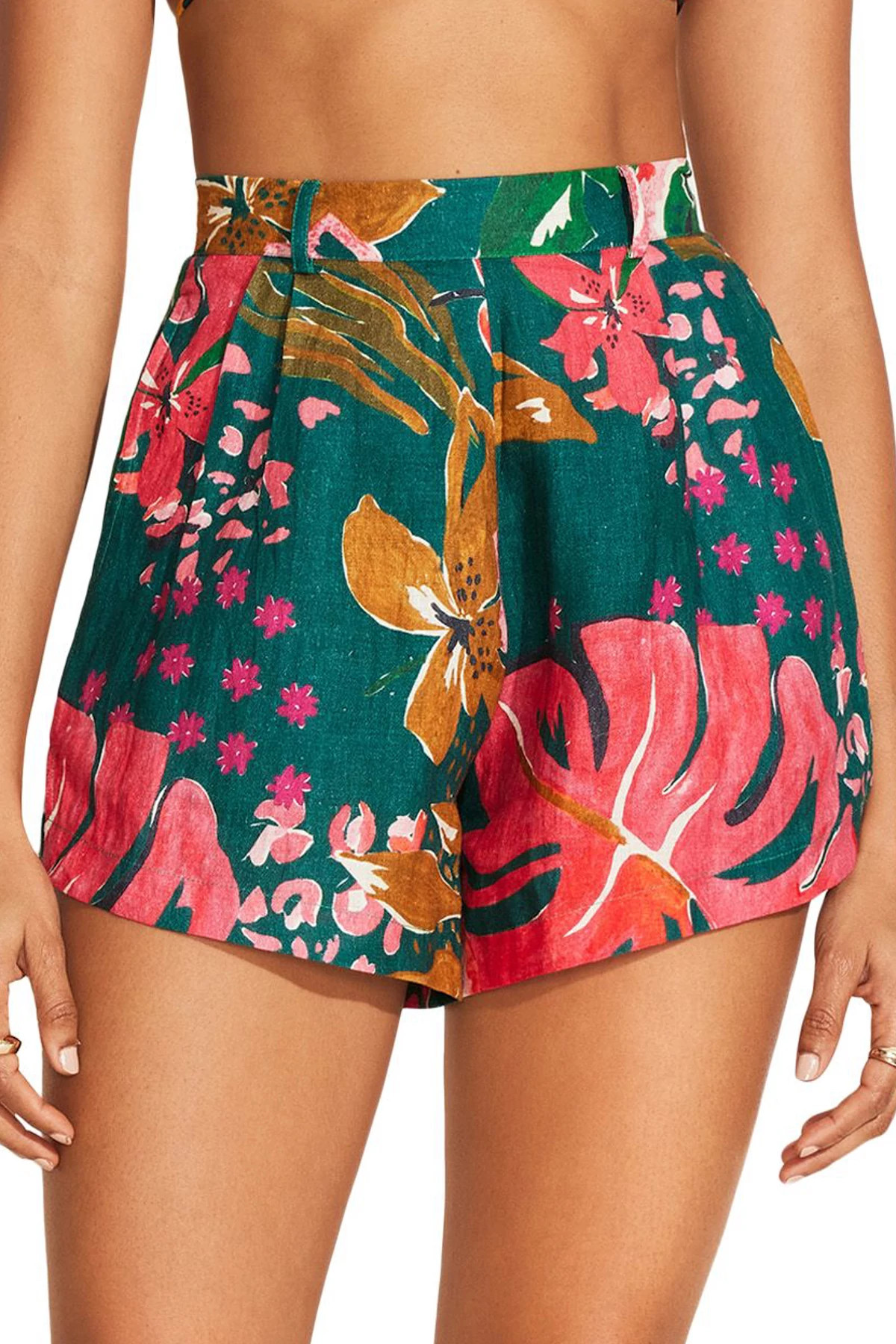 PAINTED JUNGLE ECOLINEN Getaway Shorts image number 1
