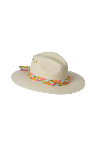 WHITE Braided Panama Hat