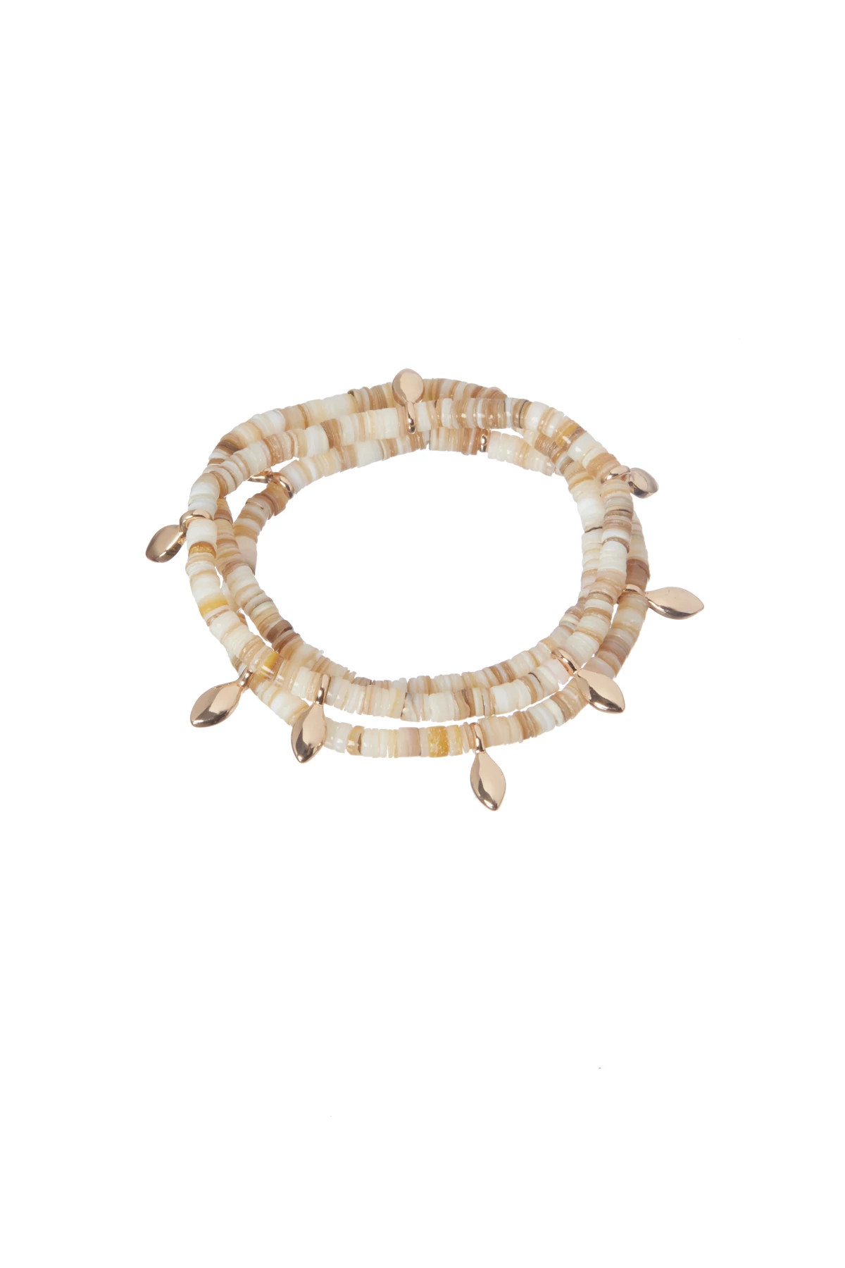 NATURAL Stacking Shell Bracelet image number 1