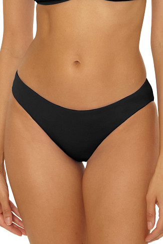 BLACK Adela Ruched Hipster Bikini Bottom
