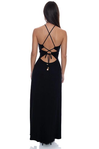 BLACK Ring Maxi Dress