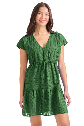 FOUR LEAF CLOVER V-Neck Mini Dress