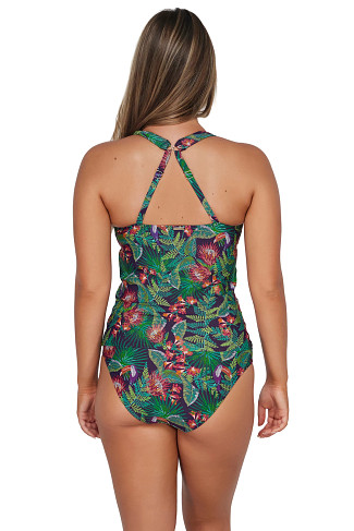 WELCOME TO RIO Elsie Underwire Tankini Top (D+ Cup)