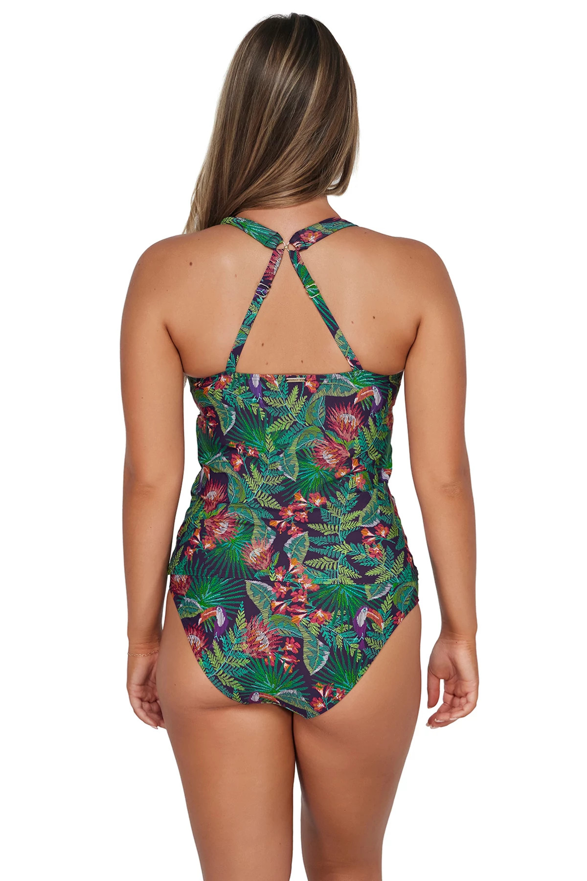 WELCOME TO RIO Elsie Underwire Tankini Top (E-H Cup) image number 2