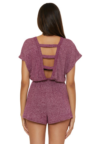 AUBERGINE Beach Date Romper