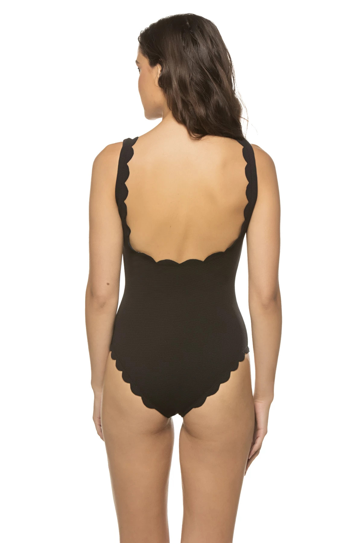 BLACK Palm Springs One Piece Wide Strap Tank image number 2