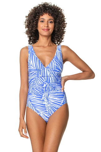 PERIWINKLE Olivia Over The Shoulder One Piece Swimsuit