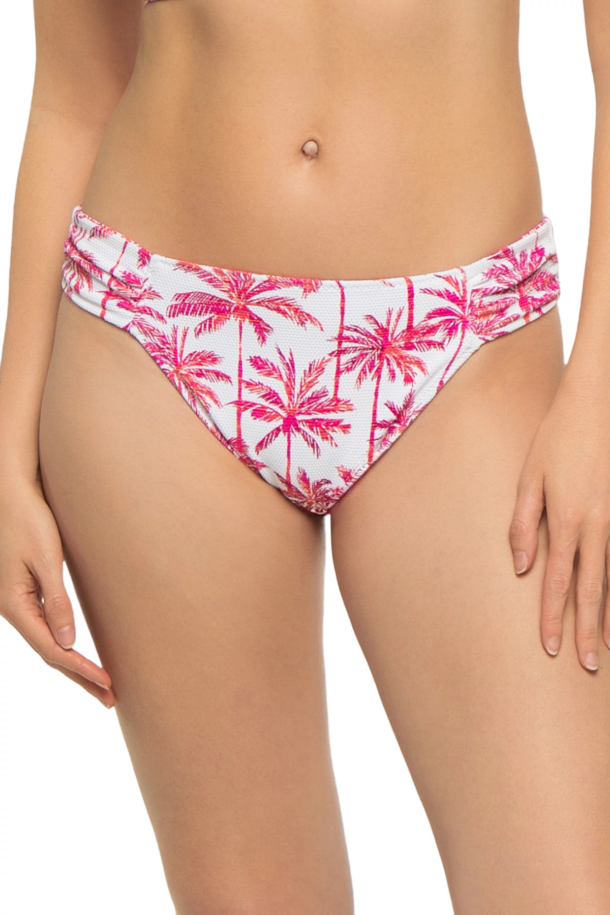 PINK MAUI Reversible Hipster Tab Side Bikini Bottom image number 1