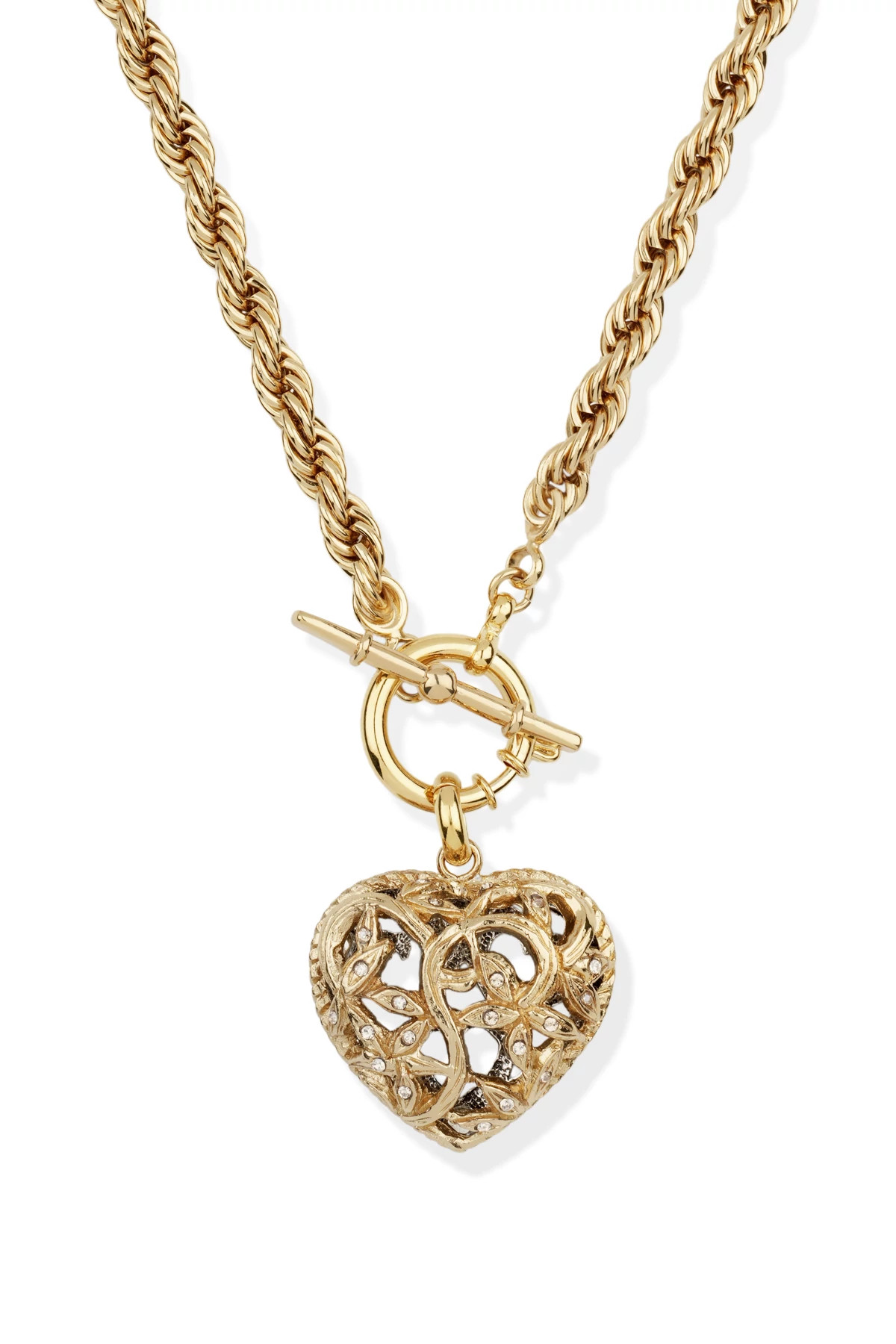 000 GOLD Coracao Liane Chaine Necklace image number 3