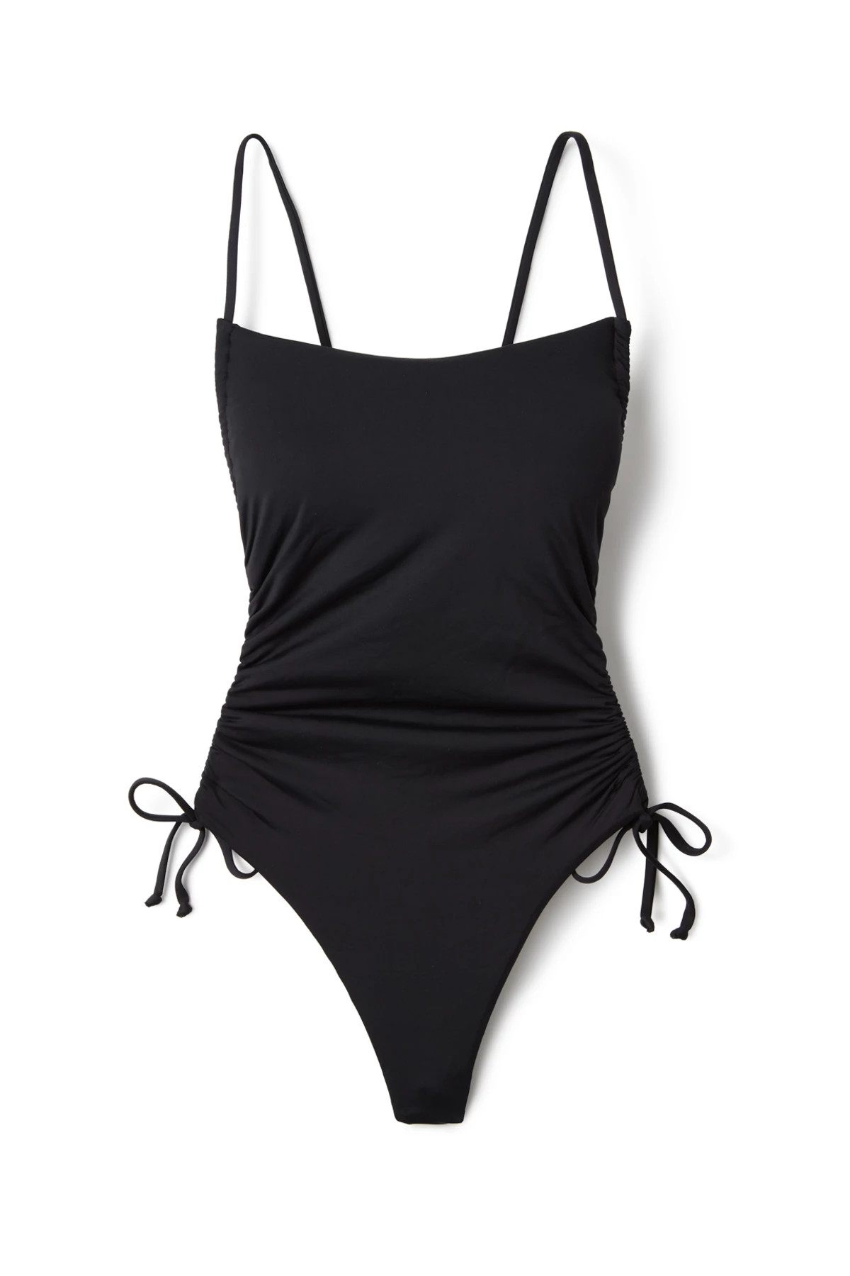 BLACK Monterey Ruched One Piece Swimsuit image number 4