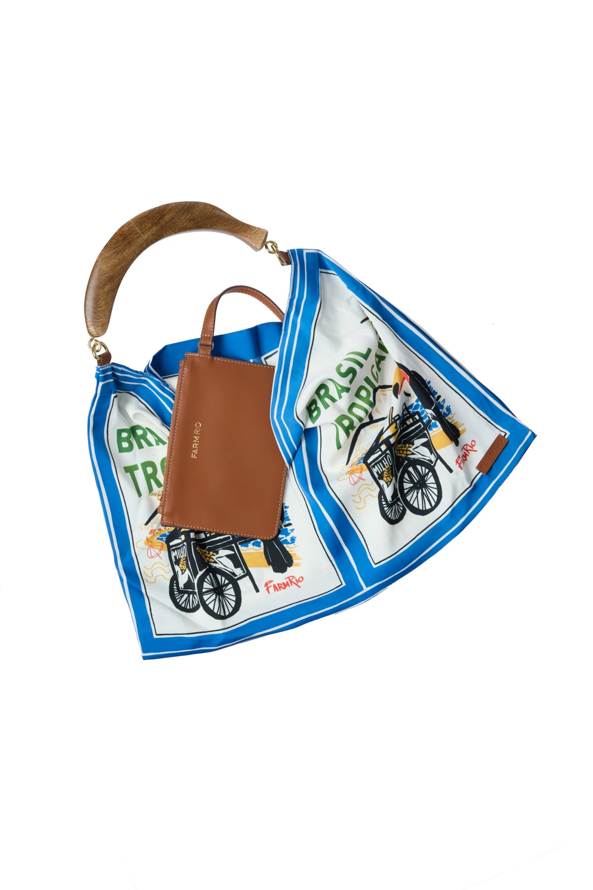 BRASIL TROPICAL Brazil Tropical Print Scarf Tote image number 2