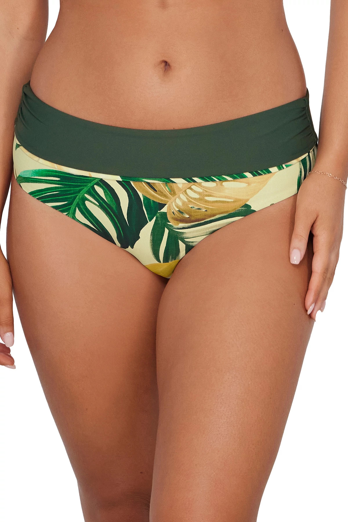 AMBER OASIS Capri High Waist Bikini Bottom image number 2