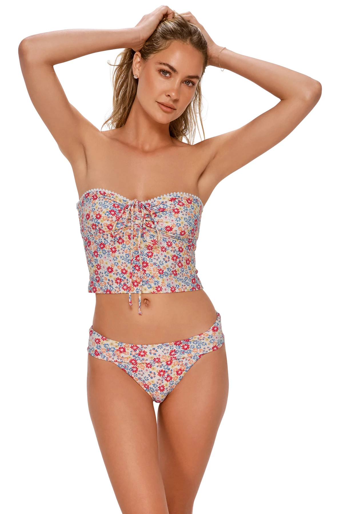 PRAIRIE PETALS Pom Pom Dolly Crop Top image number 2