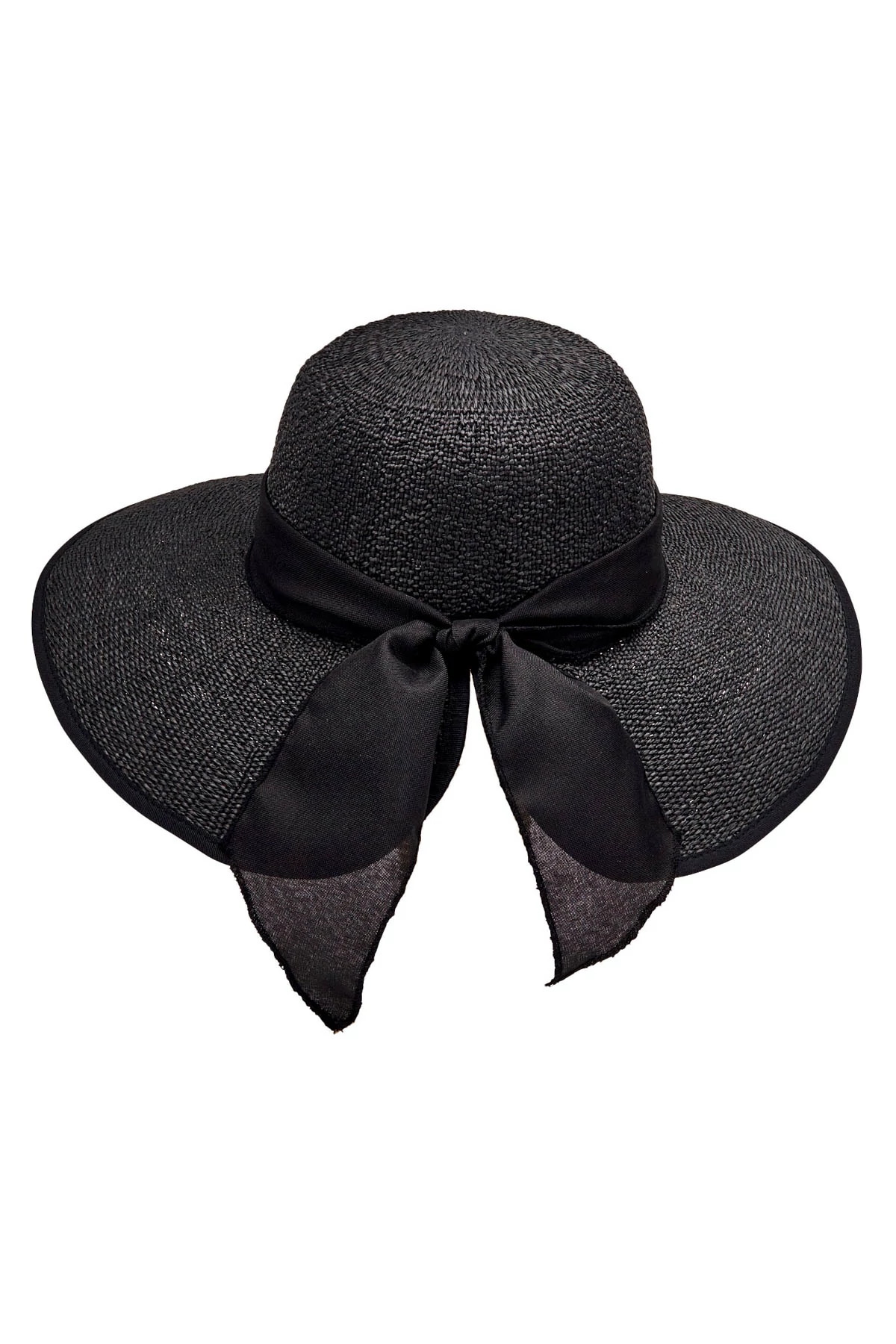 BLACK Ribbon Sun Hat image number 1