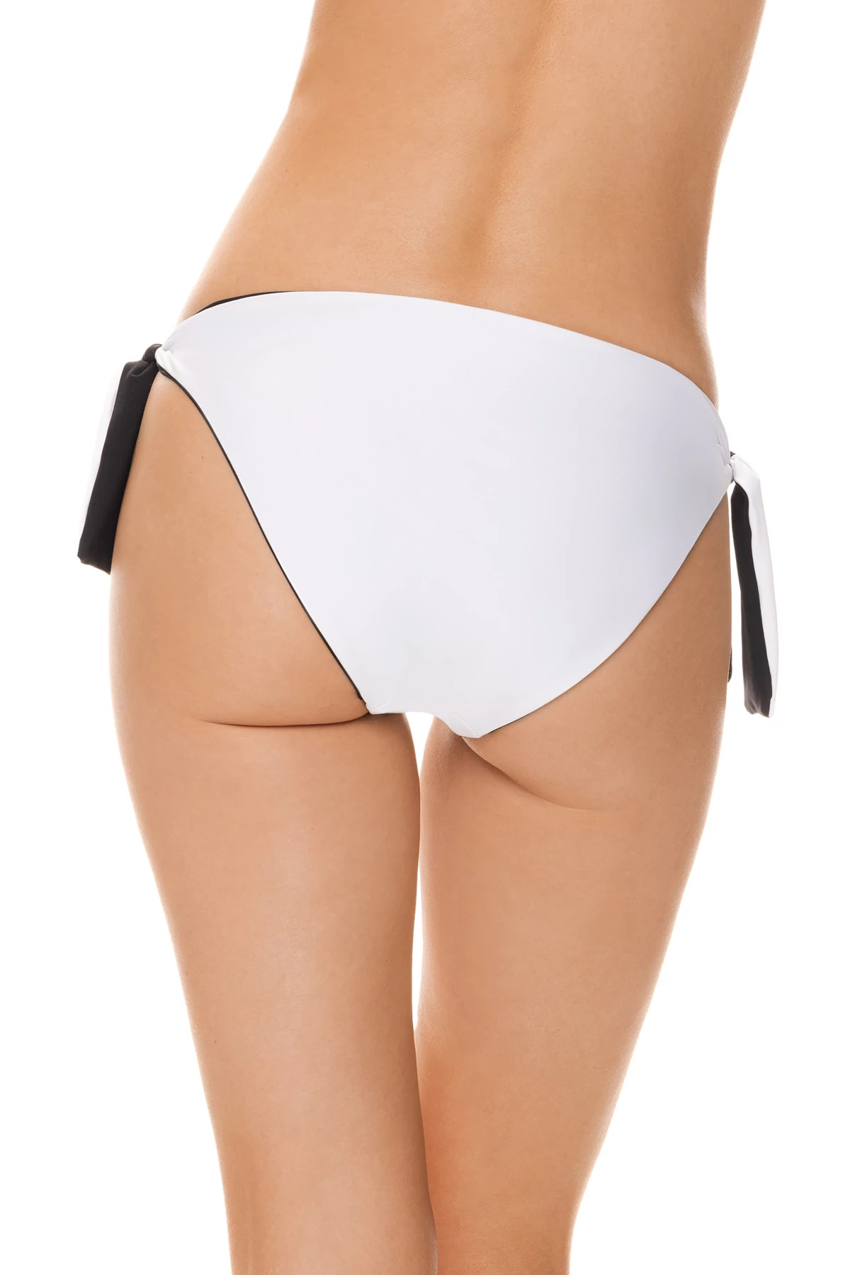 BLACK/WHITE Reversible Hipster Bikini Bottom image number 4