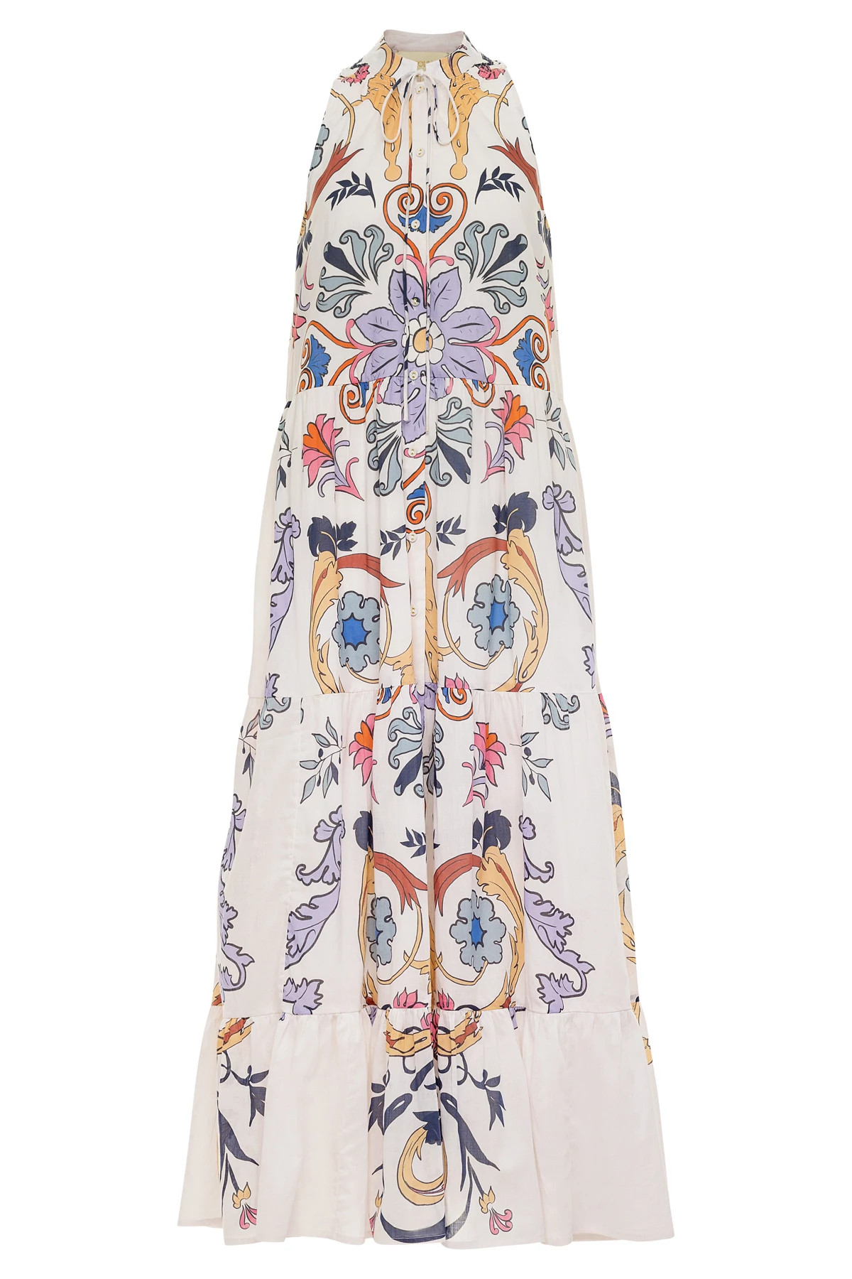 SCROLLS MULTI GARD Vall Maxi Dress  image number 4