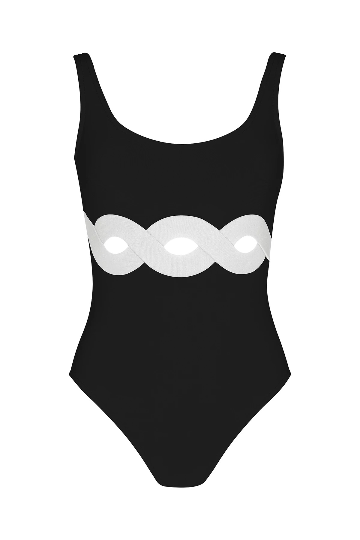 BLACK/WHITE Octavia One Piece Swimsuit image number 3