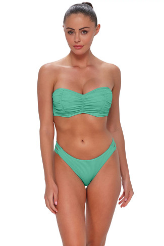 AQUA MIST SANDBAR RIB Loretta Bandeau Bikini Top (E-H Cup)