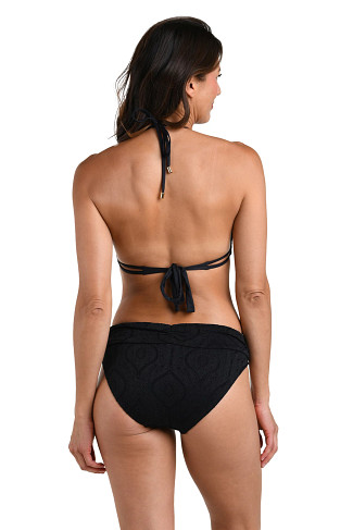 BLACK Mantra Medallion Halter Bikini Top