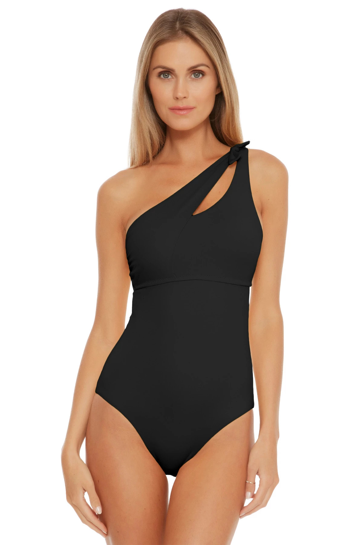 BLACK Sadie Asymmetrical One Piece Swimsuit image number 1