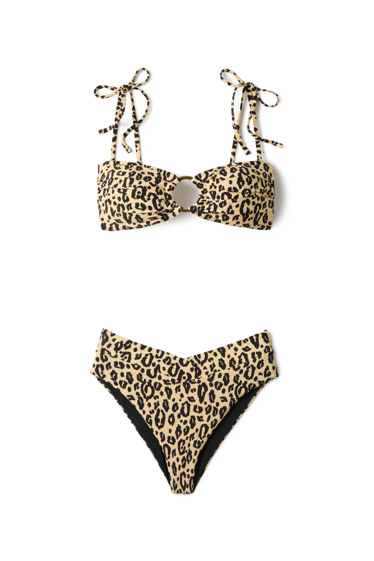 LEOPARD Cannes Bandeau Bikini Top image number 4