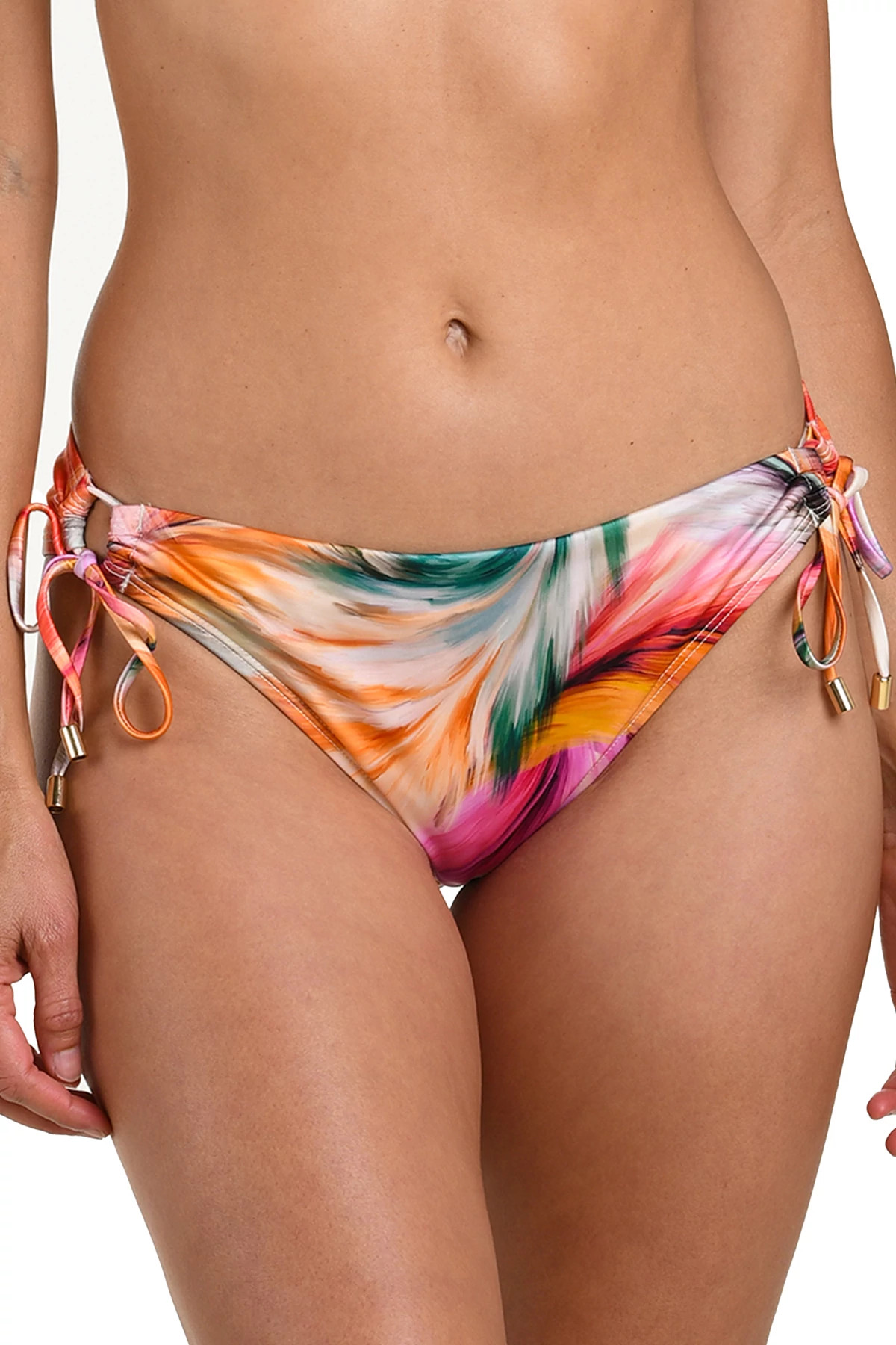 MULTI Feathered Impressions Hipster Bikini Bottom image number 1