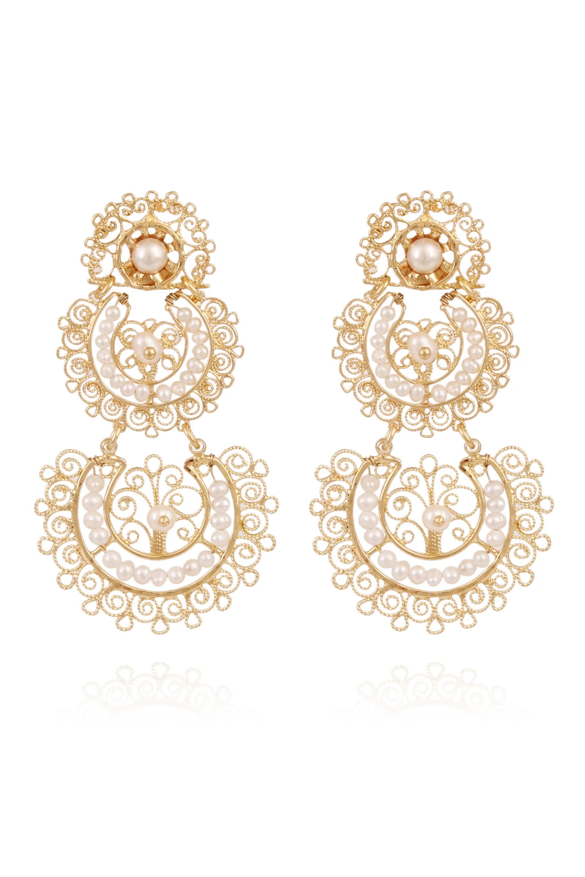 O11 GOLD Yuca Earrings image number 1
