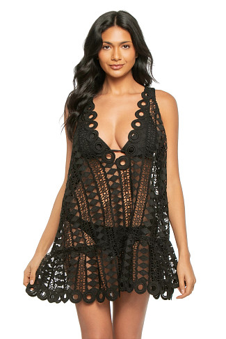 BLACK COTTON Ebony Mini Cover Dress