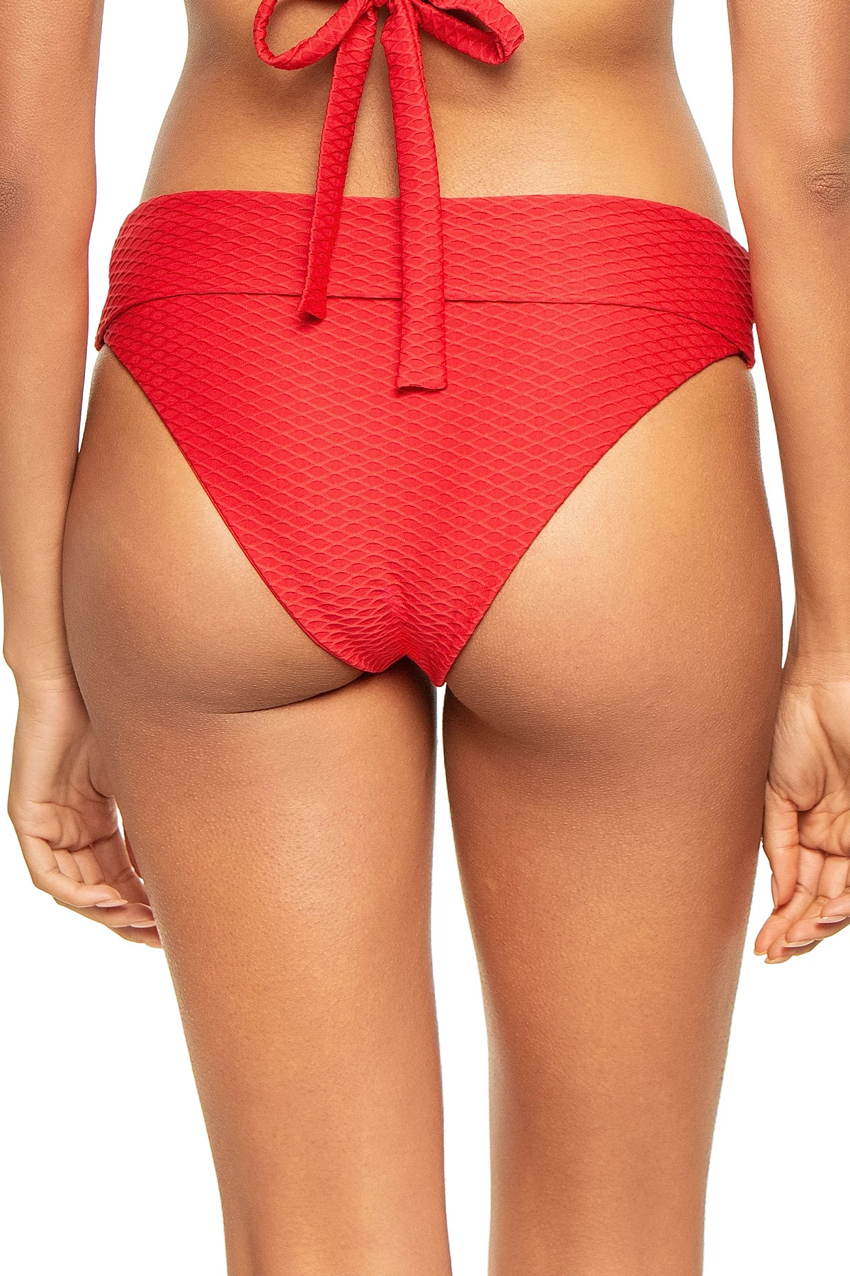 LIPSTICK Blake Textured Hipster Bikini Bottom image number 2