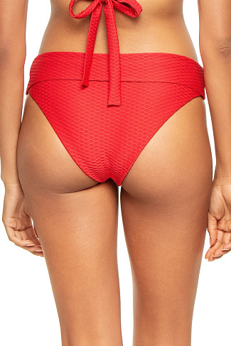 LIPSTICK Blake Textured Hipster Bikini Bottom