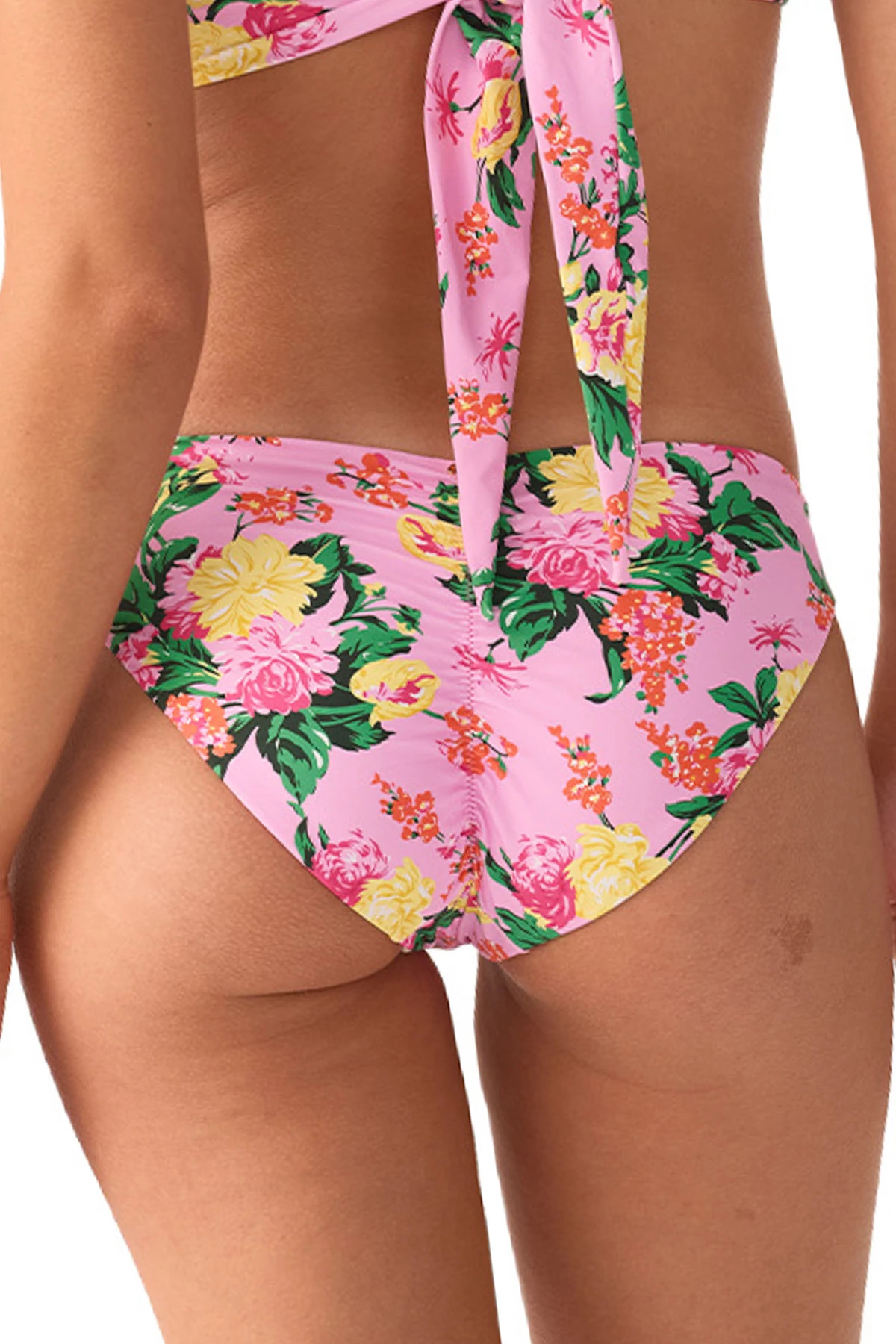 DAHLIA Ruched Hipster Bikini Bottom image number 2