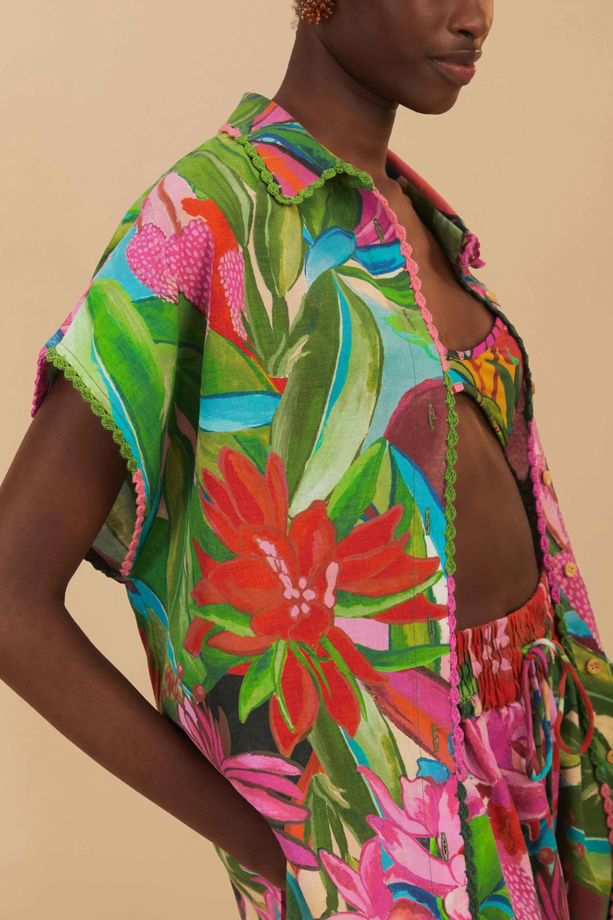 JARDIN DE REVE MULTICOLOR Jardin De Reve Button Up Shirt image number 5