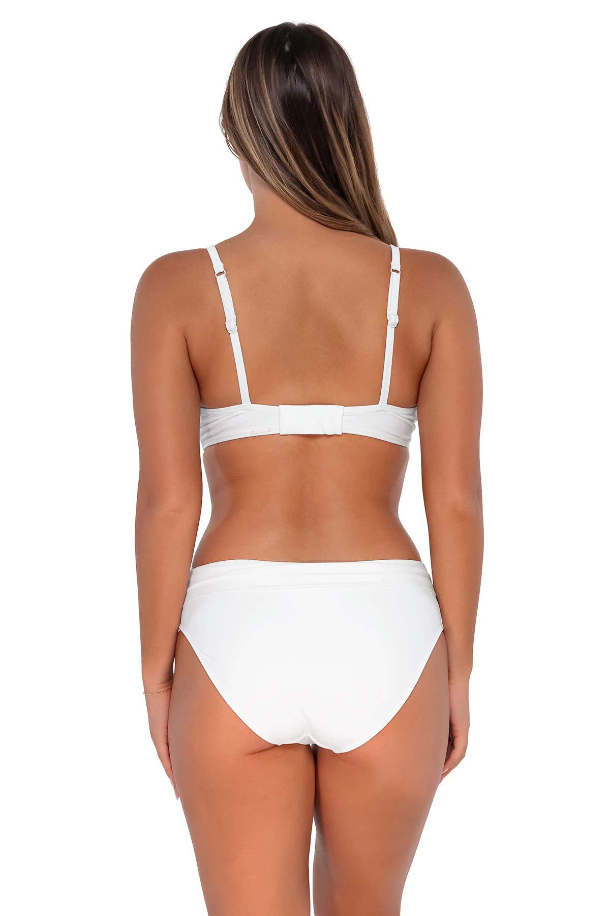 WHITE LILY Kauai Keyhole Bralette Bikini Top (D+ Cup) image number 2