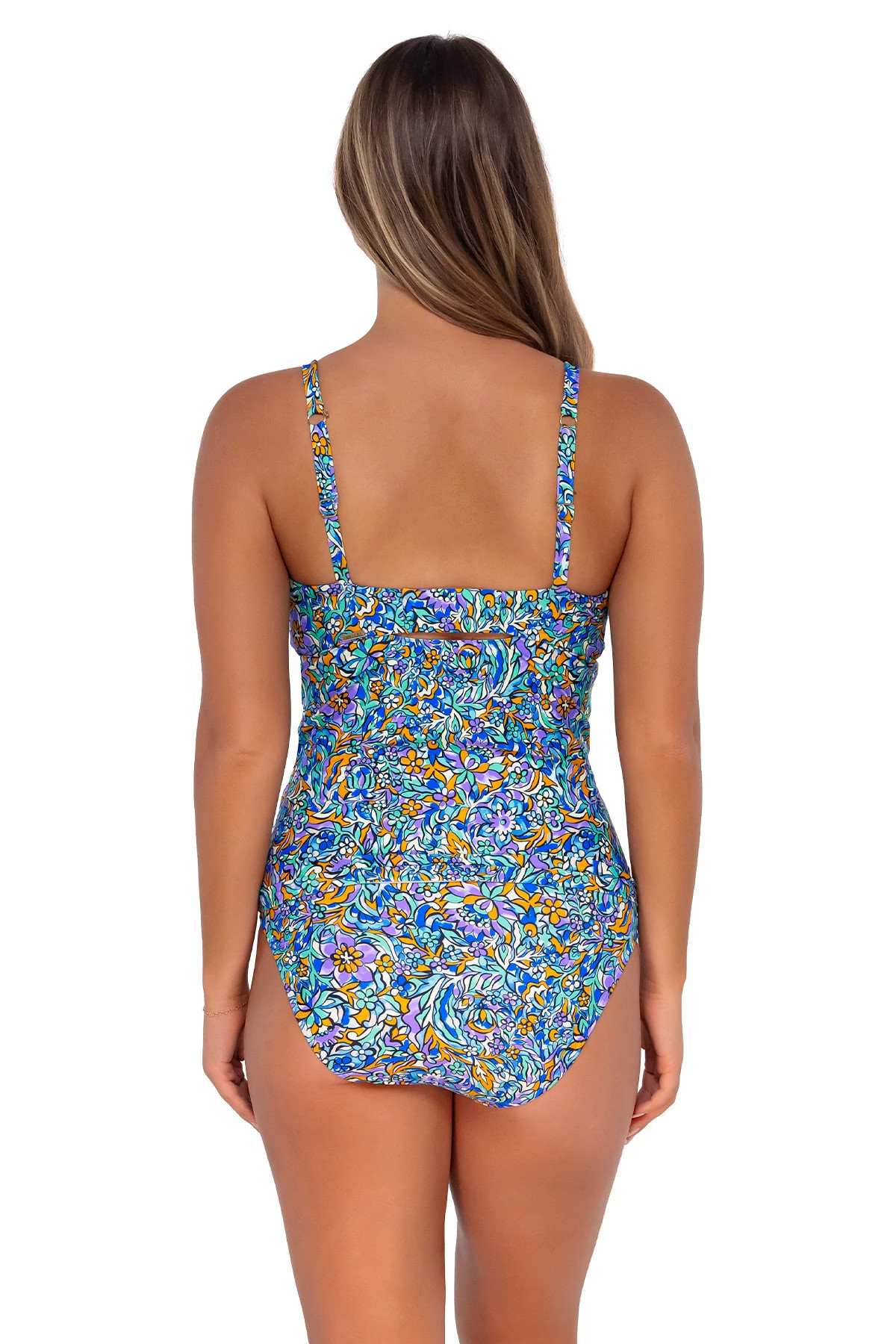 PANSY FIELDS Zuri V-Wire Tankini Top (E-H Cup) image number 2