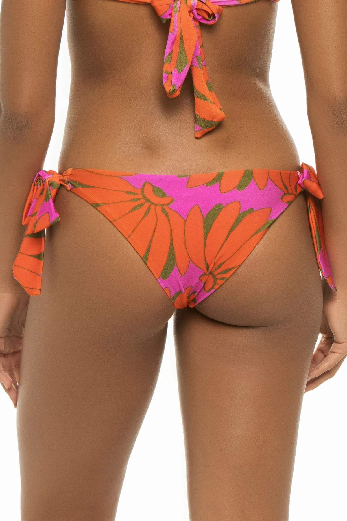 COPACABANA Copacabana Pink Tie Side Hipster Bikini Bottom image number 2