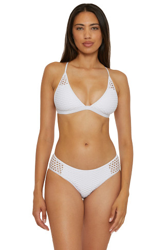 WHITE Luna Bralette Bikini Top