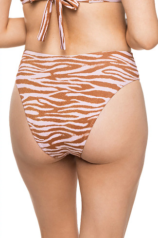 TIGER SHIMMER Lex Shimmer High Waist Bikini Bottom