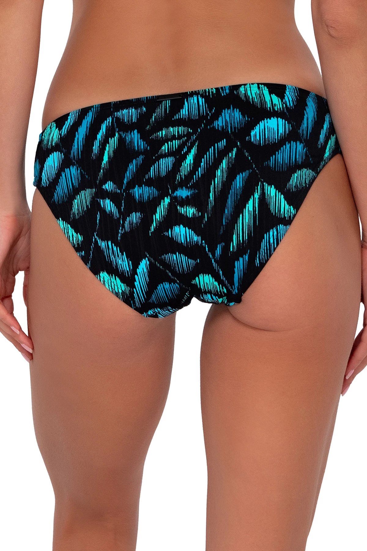CASCADE SEAGRASS TEXTURE Audra Tab Side Hipster Bikini Bottom image number 2