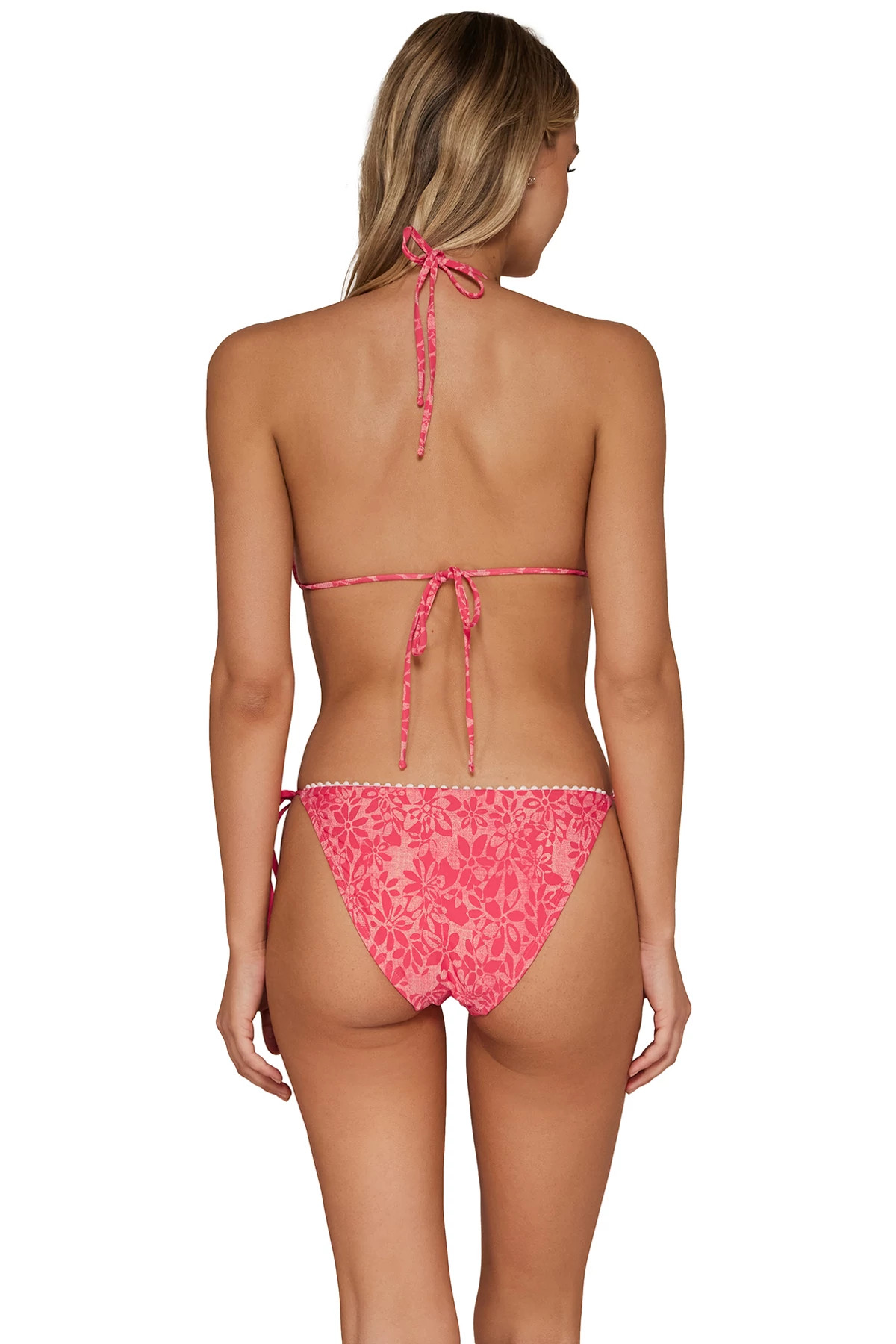 MODERN ROMANCE Pom Pom Triangle Bikini Top image number 2