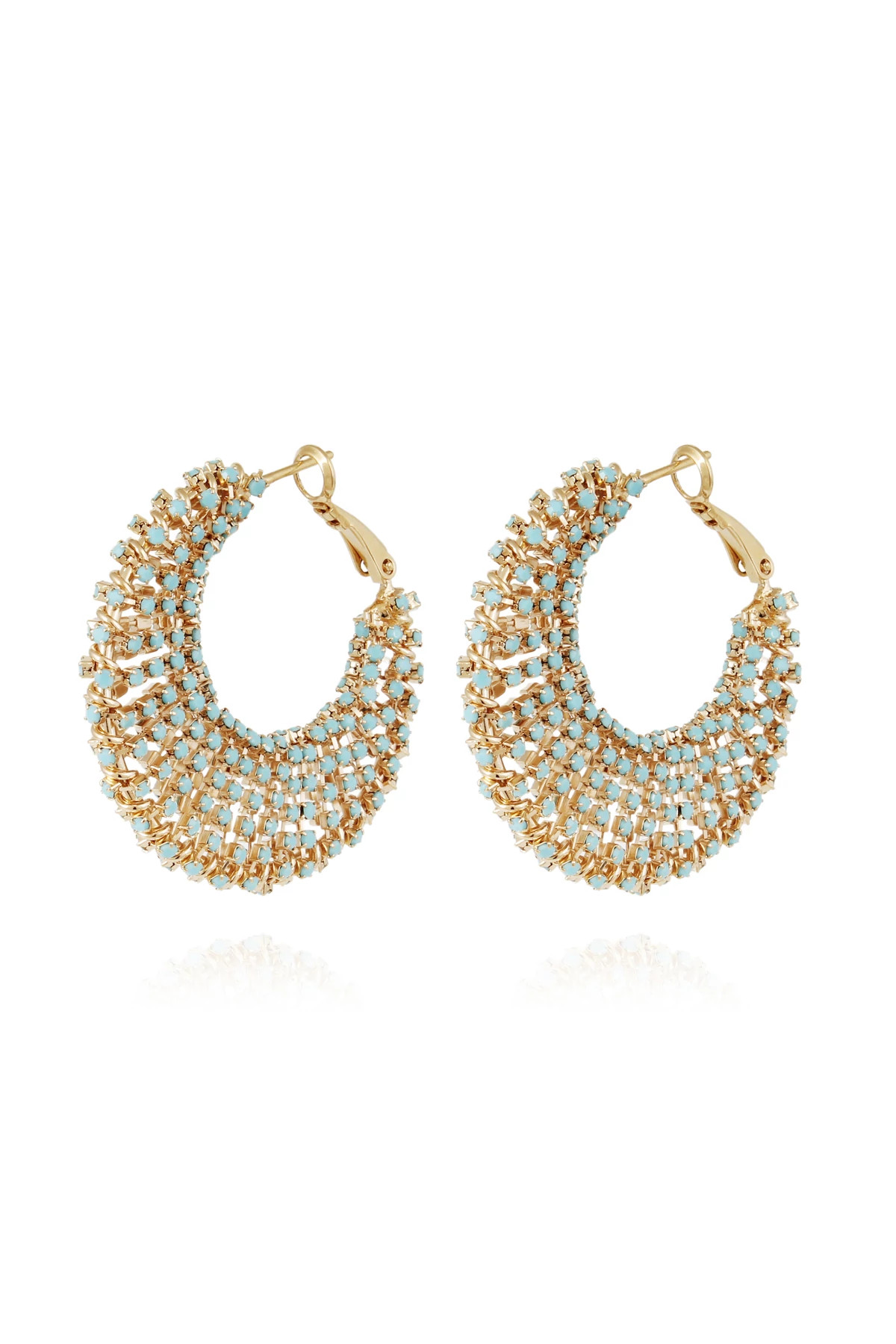 081 GOLD Izzia Hoop Earrings image number 1