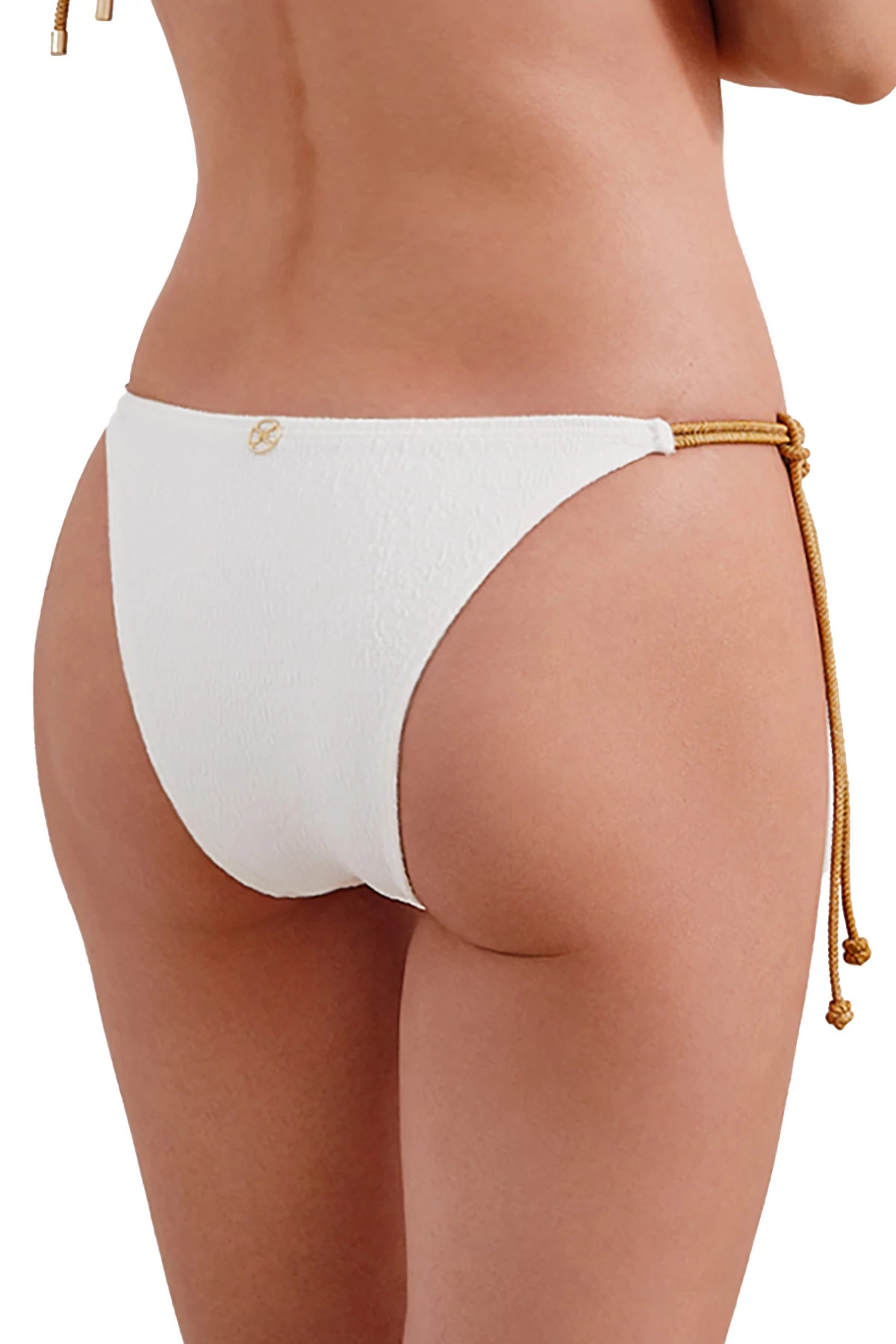 FIRENZE WHITE Fany Tab Side Hipster Bikini Bottom image number 2