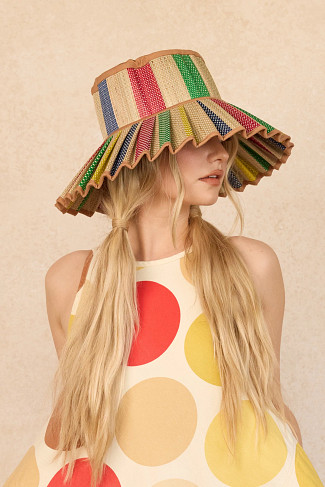 SUN BATHE TAN Sundeck Luxe Capri Sun Hat