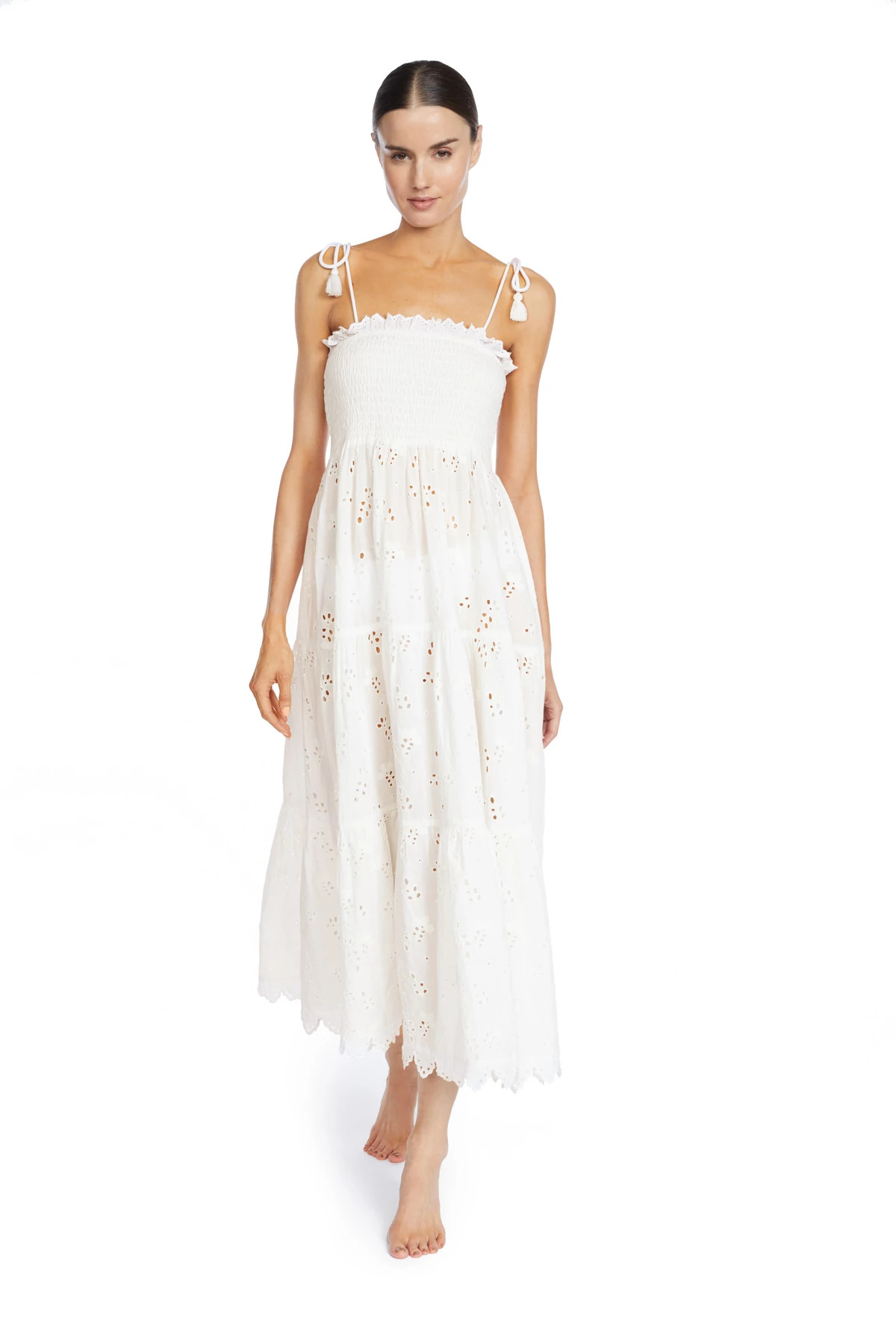 WHITE Daisy Midi Dress image number 1