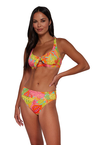CITRUS GROVE SANDBAR RIB Brandi Bralette Bikini Top