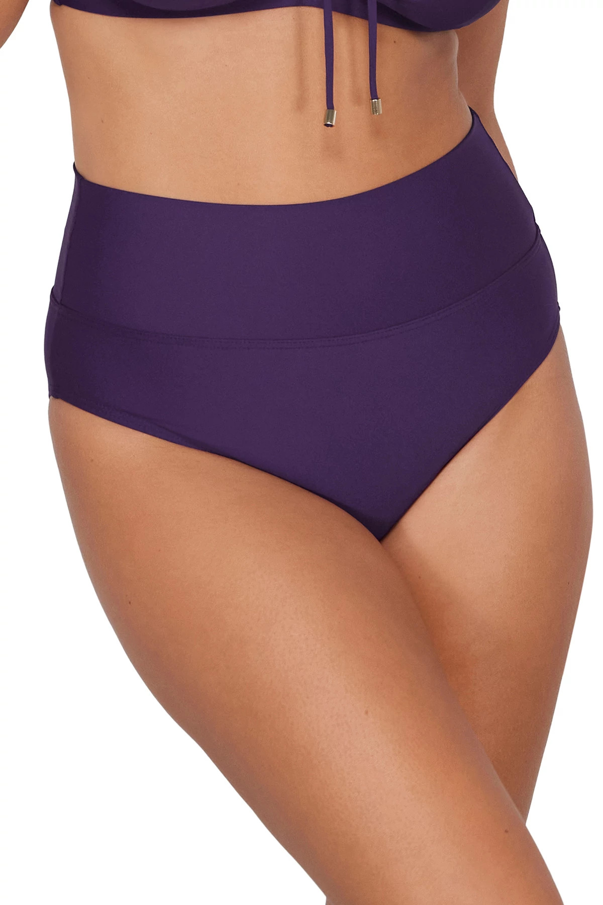 PARADISE PLUM Hannah High Waist Bikini Bottom image number 1