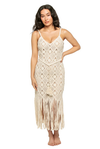 NATURAL Haleigh Midi Dress