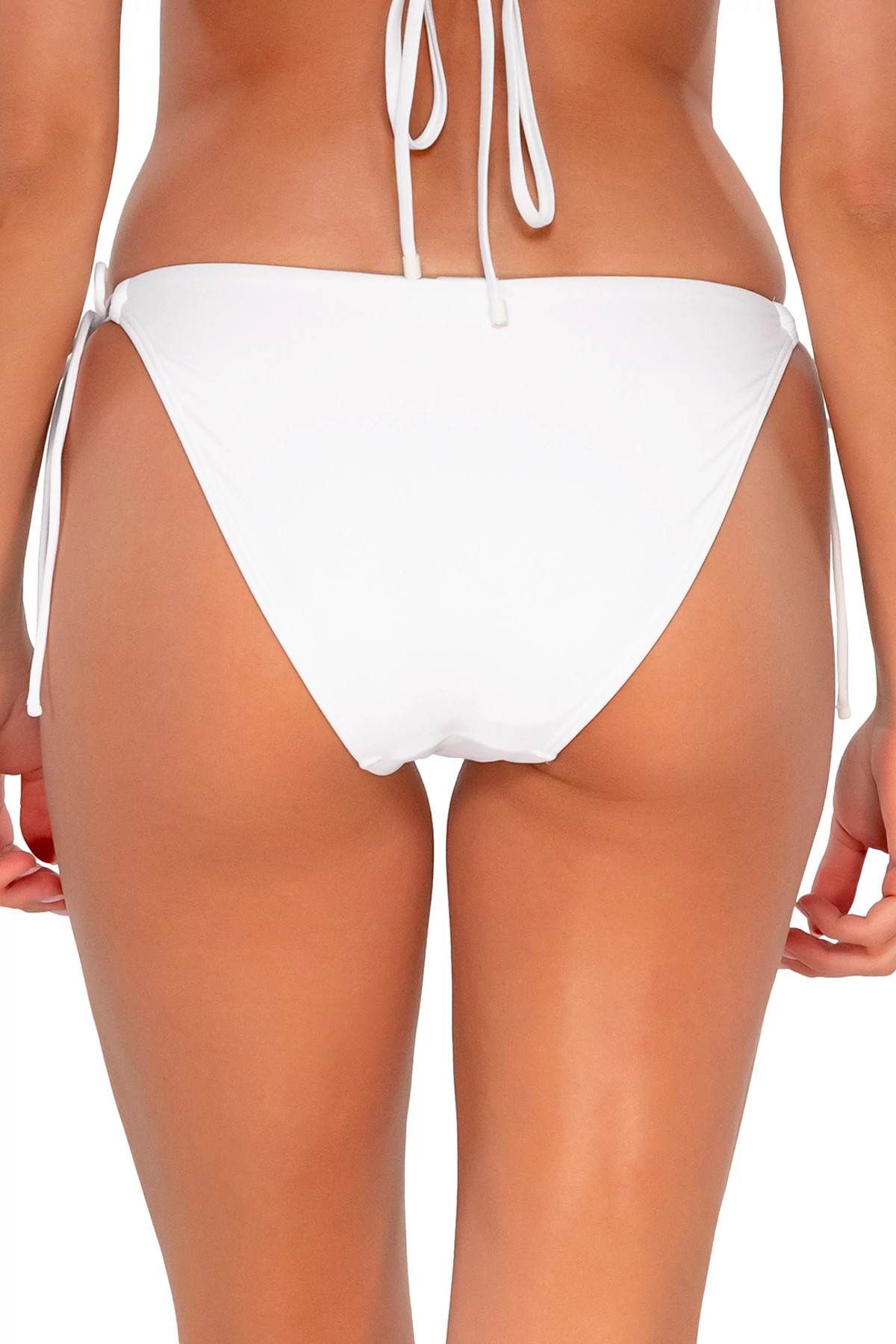 WHITE LILY Everlee Tie Side Hipster Bikini Bottom image number 2