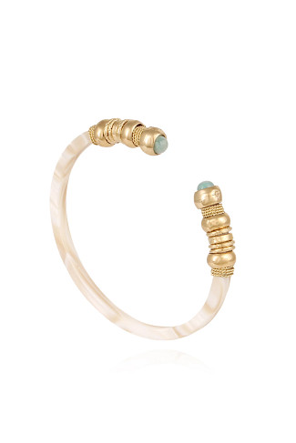 579 WHITE Sari Emballe Bracelet